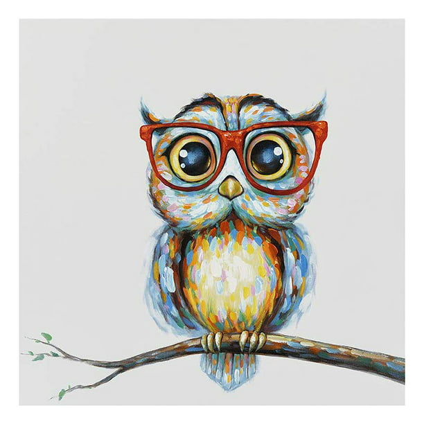 5D Mosaic Owl Design Full Drill Diamond DIY Cross Stitch Embroidery Painting Kit